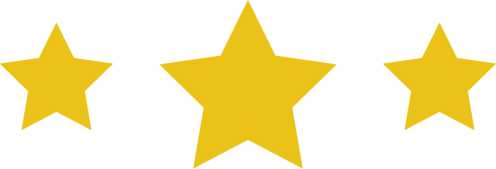 3 yellow stars